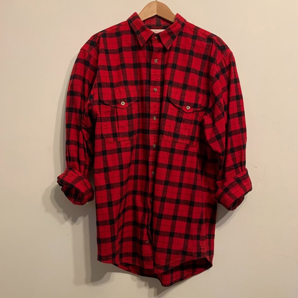 Men's Filson Flannel Alaskan Guide Shirt Large Tall